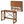 MECO Stakmore Stylish Versatile Folding Desk with Built In Outlets, Fruitwood