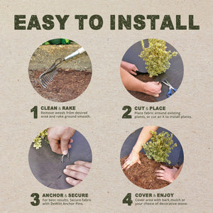 DeWitt NAT240RF 2 x 40 Ft All Natural Paper Mulch Garden Landscape Weed Barrier