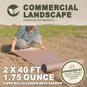DeWitt NAT240RF 2 x 40 Ft All Natural Paper Mulch Garden Landscape Weed Barrier