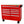 9 Drawer Multifunctional Steel Tool Cart with Wooden Top and Wheels - Red or Black