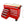 9 Drawer Multifunctional Steel Tool Cart with Wooden Top and Wheels - Red or Black