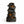 6-Tier Outdoor Cascading Stone Water Fountain with LED Lights - Gray