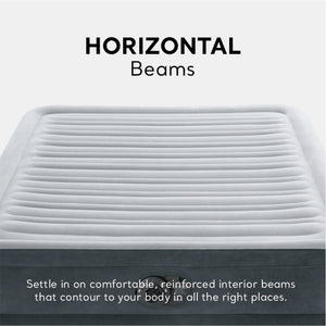 Intex Comfort Deluxe Dura-Beam Plush Air Mattress Bed with Built-In Pump, Full