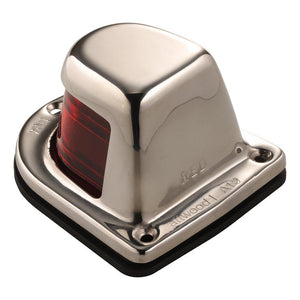 Attwood 1-Mile Deck Mount, Red Sidelight - 12V - Stainless Steel Housing - TRAPSKI
