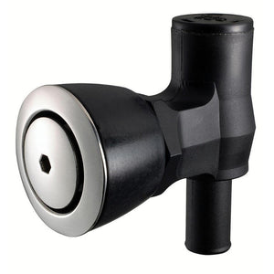 Attwood 90 P-Trap Fuel Tank Vent - Flush Mount - Black w/Stainless Steel Vent Head - TRAPSKI