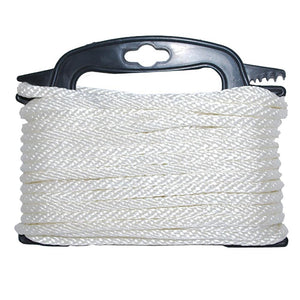 Attwood Braided Nylon Rope - 3/16" x 100' - White - TRAPSKI