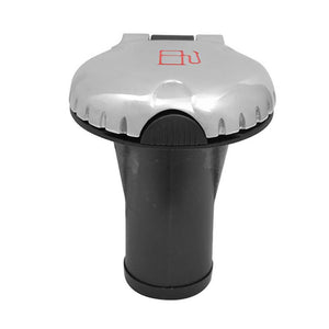 Attwood Deck Fill f/Carbon Canister System - Straight Body Scalloped Chrome Cap - TRAPSKI