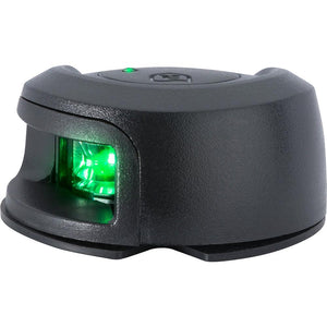Attwood LightArmor Deck Mount Navigation Light - Black Composite - Starboard (green) - 2NM - TRAPSKI