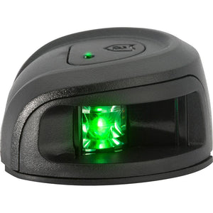 Attwood LightArmor Deck Mount Navigation Light - Black Composite - Starboard (green) - 2NM - TRAPSKI