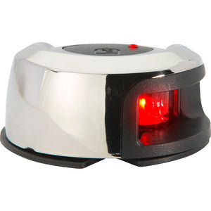 Attwood LightArmor Deck Mount Navigation Light - Stainless Steel - Port (red) - 2NM - TRAPSKI