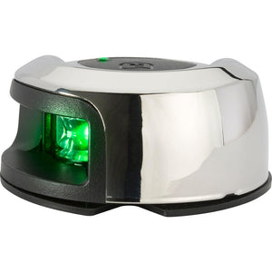 Attwood LightArmor Deck Mount Navigation Light - Stainless Steel - Starboard (green) - 2NM - TRAPSKI