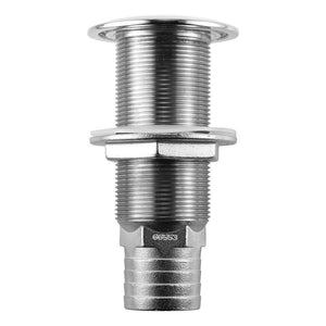 Attwood Stainless Steel Scupper Valve Barbed - 1-1/2" Hose Size - TRAPSKI