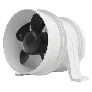 Attwood Turbo 4000 Series II Water-Resistant, In-Line Blower - 12V - White - TRAPSKI