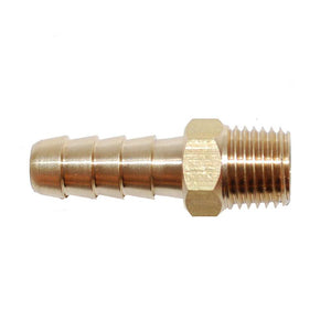 Attwood Universal Brass Fuel Hose Fitting - 1/4" NPT x 5/16" Barb - TRAPSKI