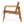 Outdoor Acacia Wood Slatted Club Chairs, Set of 2, Teak Finish