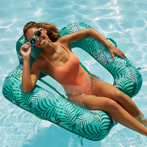 Aqua Leisure Luxury Water Lounger with Headrest and Zero Gravity Chair Lounger