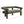 Round Armrest Loveseat (Green + Brown)