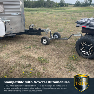 Tow Tuff TMD-800ATV Adjustable Solid Steel 800 Pound Capacity Trailer Dolly - TRAPSKI