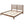 Premium Solid Wood King Size Bed Frame with Headboard - Walnut Color