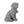 MGO Dog Statue, Outdoor Stone Gray