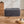 Grey Plush Ottoman