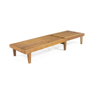 Nadine Stylish Chaise Lounge Chair - Teak