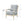 Arm Chair With Open Back Spindle Design, Padded Armrests