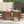 TREXM Patio Table and Chairs Set for 6 with Umbrella Hole