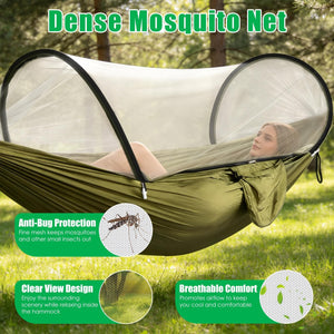 Camping Hammock with Mosquito Net 3-in-1 Portable 440lbs