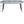 Extensible Table, Dining Table, Office Table, Coffee Table Metal Leg