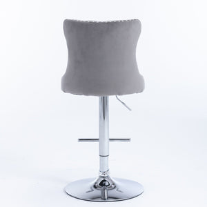 Swivel Adjustable Height Barstools Set of 2