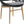 Cyril Outdoor Wicker Papasan Style Dining Chair with Teak Finished Leg and Dark Gray Faux Rattan - Set of 2