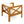 Outdoor Acacia Wood Club Armchair with Cushions (Set of 4)