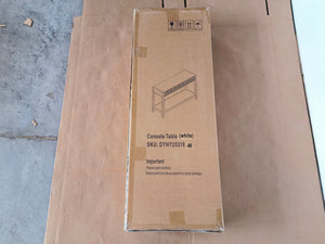 29.53" Tall Console Table with Drawers and Storage Shelf
