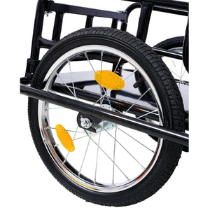 Foldable Bike Cargo Trailer with Universal Bike Hitch
