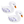 Banzai Lumi Bright Party Swans Inflatable White Pool Lantern Lights, (2 Pack)