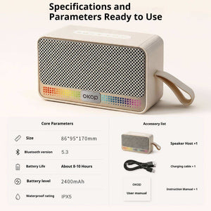 KP-872 Best-Selling Portable Outdoor Bluetooth Speaker Handheld Heavy Bass TF Card Slot Subwoofer In Stock