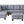 Irine - Sectional Sofa With Ottoman - Gray