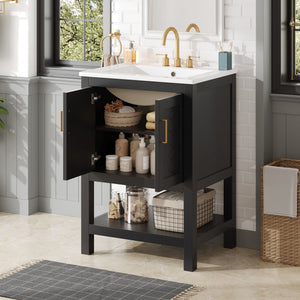 Modern Bathroom Vanity With Elegant Twill Design