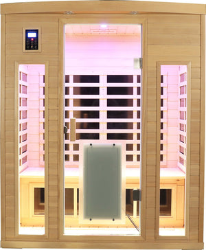 Low EMF Three person Far infrared sauna room (Front & Rear)