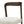 Solid Rubber Wood Dining Chairs (Walnut + Beige) Set of 2