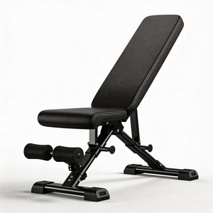 Adjustable Weight Bench with Resistance Bands