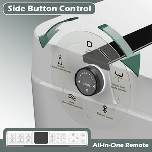 Smart Toilet With Bidet Built-In, Auto Flush, Heated Seat & Warm Air Drying