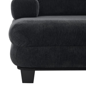 Oversized Chaise Lounge Sofa Bed with Deep Seat and Layered Armrests