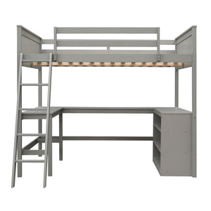Loft Bed With Shelves With Desk