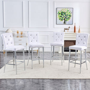 Bar Chairs & Crystal Clasp Design (Set of 2)