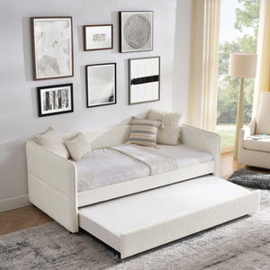 Upholstered Daybed With Pop Up Trundle