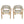 Outdoor Accent Chair Set 2 Person Seating Group