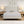 Modern Upholstered Platform Bed With Wave Shaped Headboard