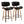 Lombardi - Mid-Century Modern Fixed Height Counter Stool With Swivel With Round Footrest (Set of 2)